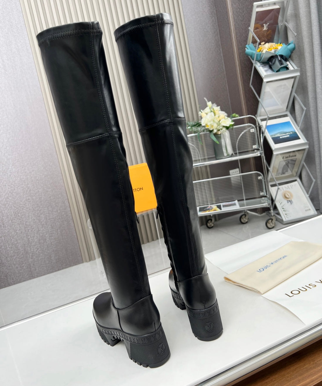 Tall Leather Louis Vuitton Boots