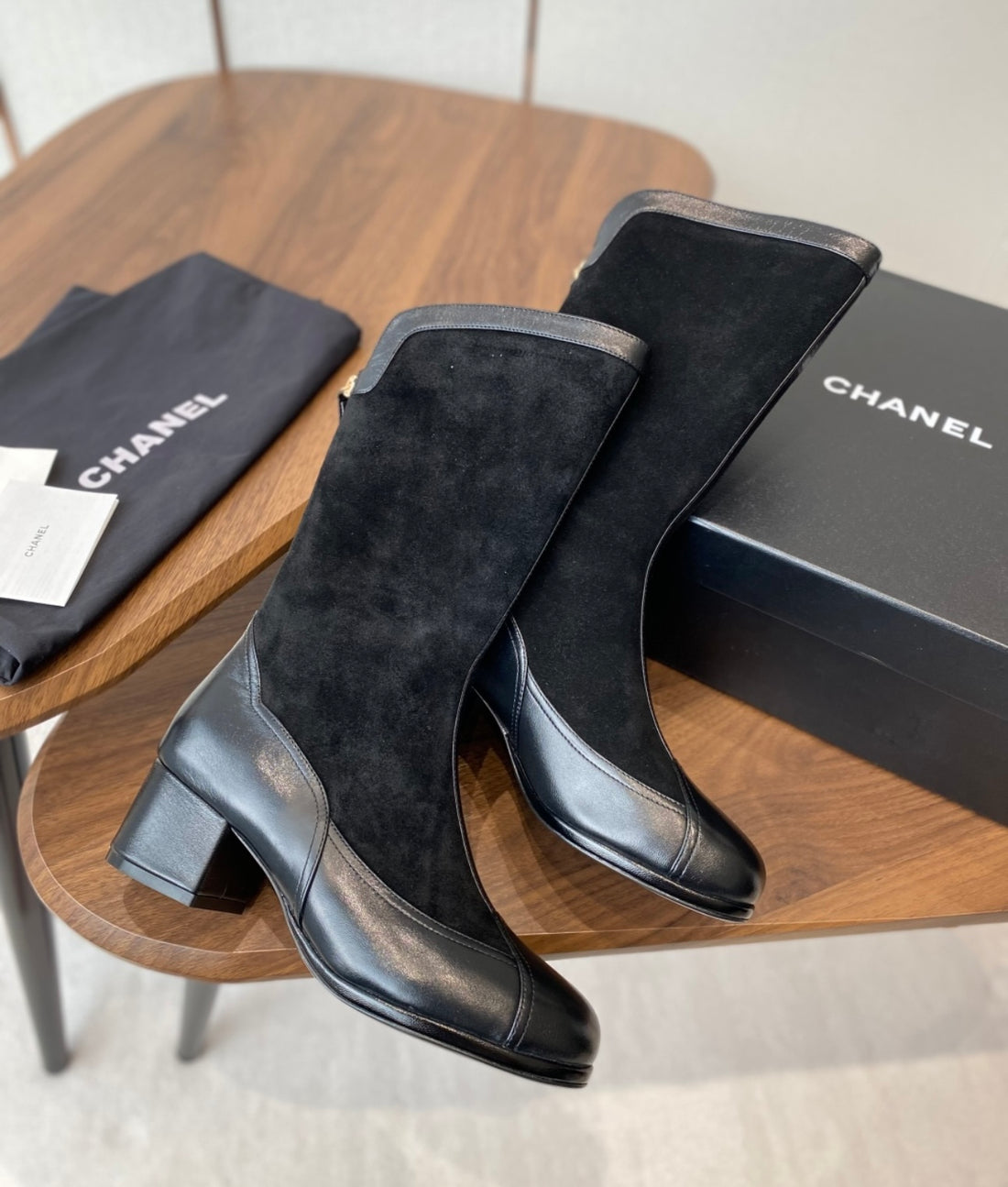 Brand new Chanel low heel Boot