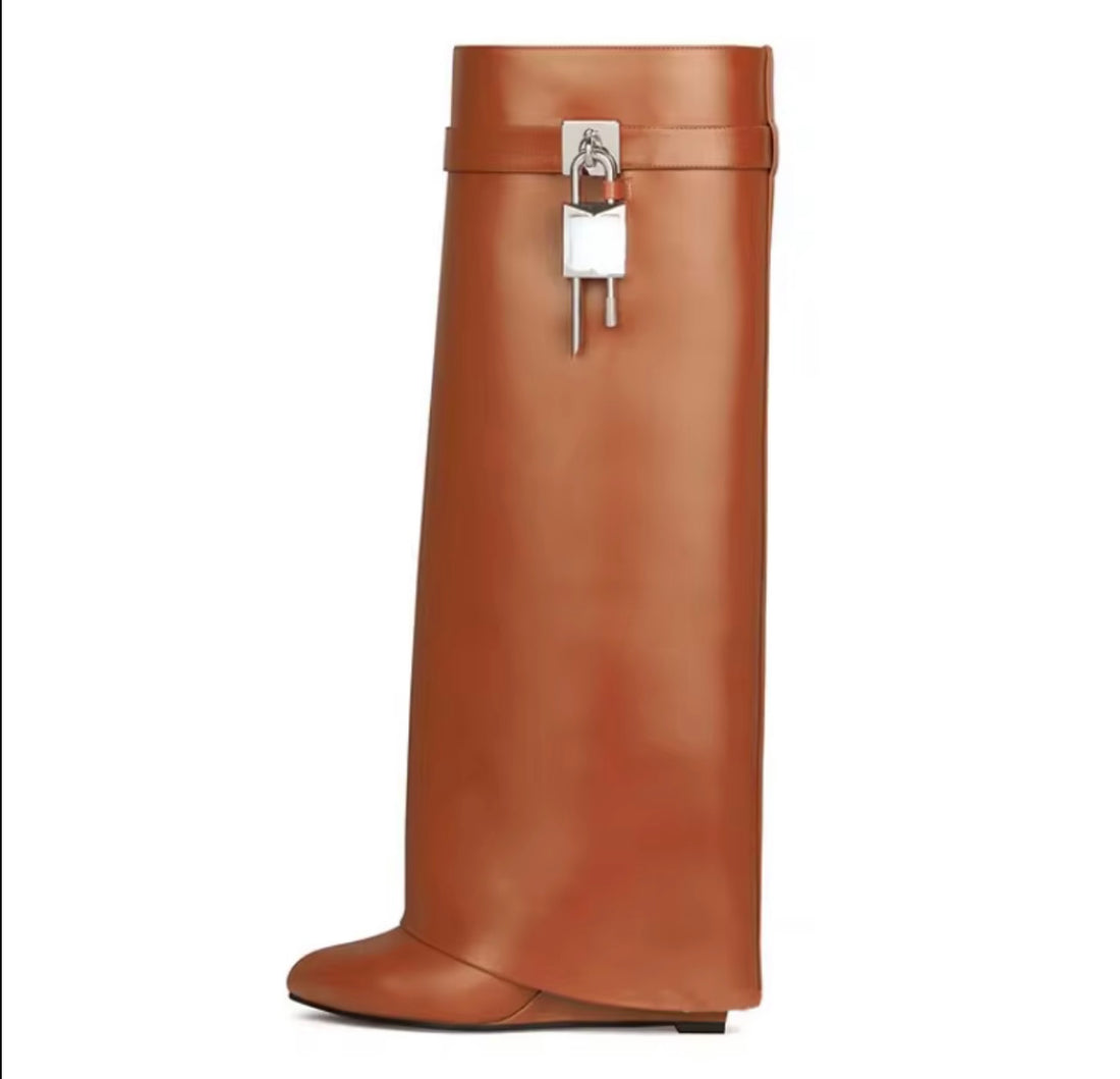 PU leather woman regular boots