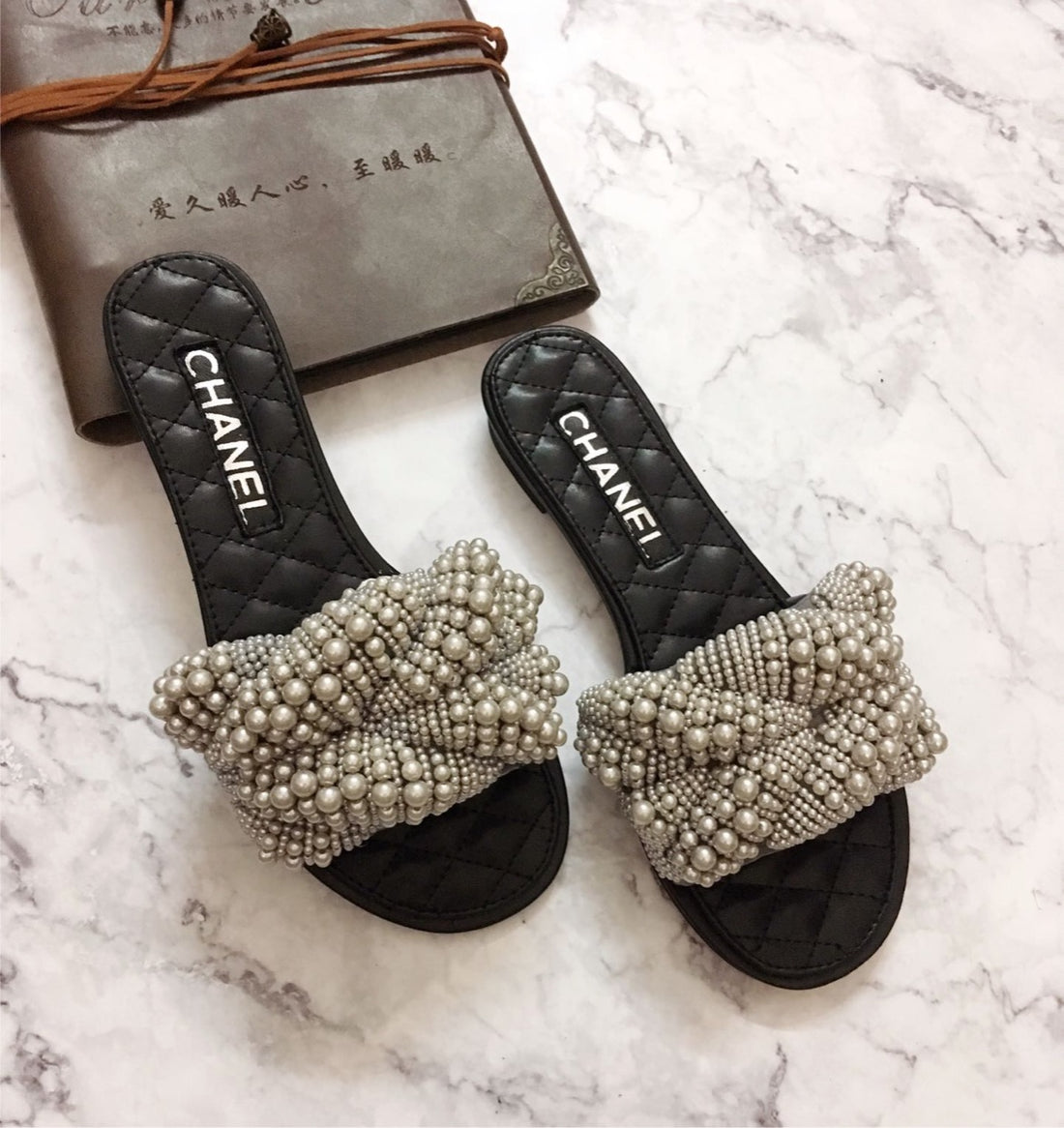 Chanel new pearl sandal
