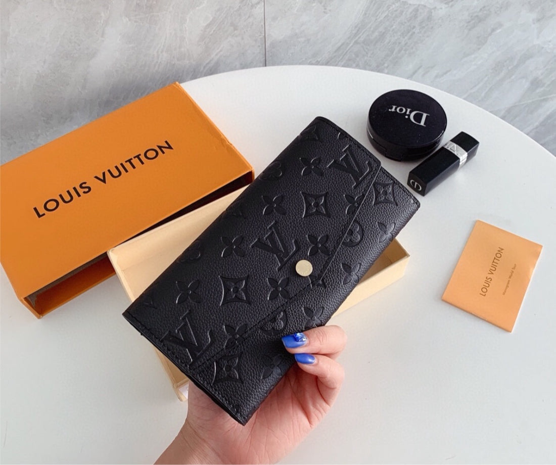 All black LV wallet