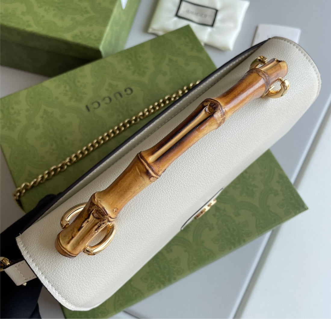 Gucci wooden handle crossbody