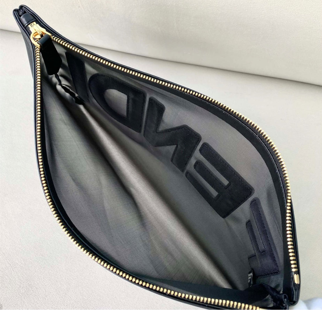Fendi transparent wrist bag