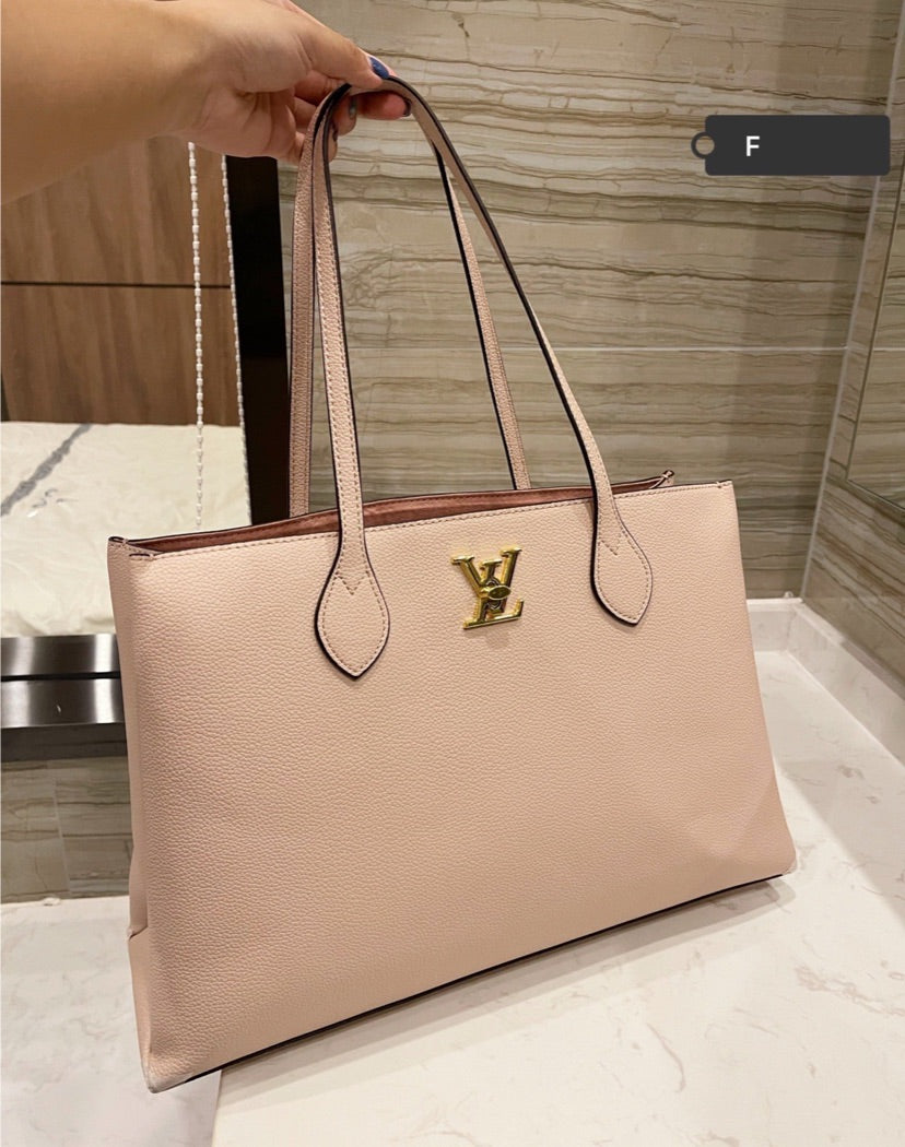 Leather LV handbag