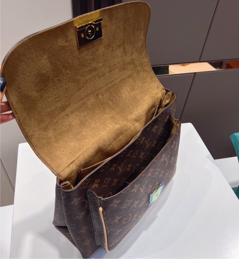 LV leather woman shoulder bag