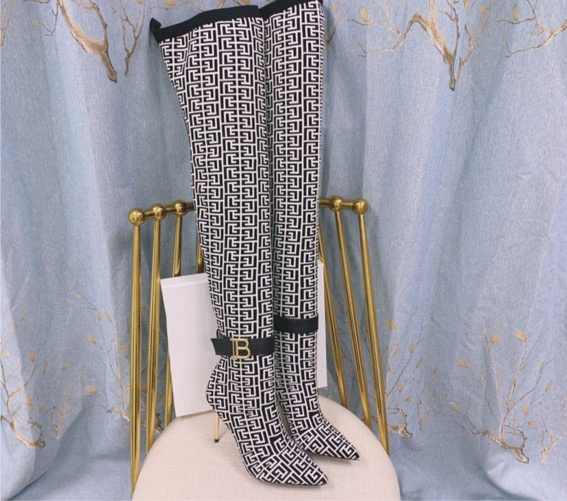 Knee High Balmain woman Boots