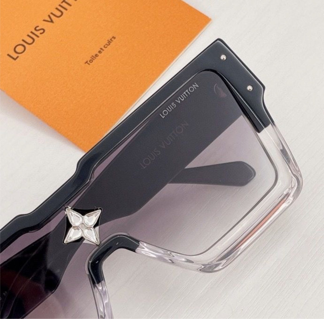 New Black/clear LV a woman sunglasses