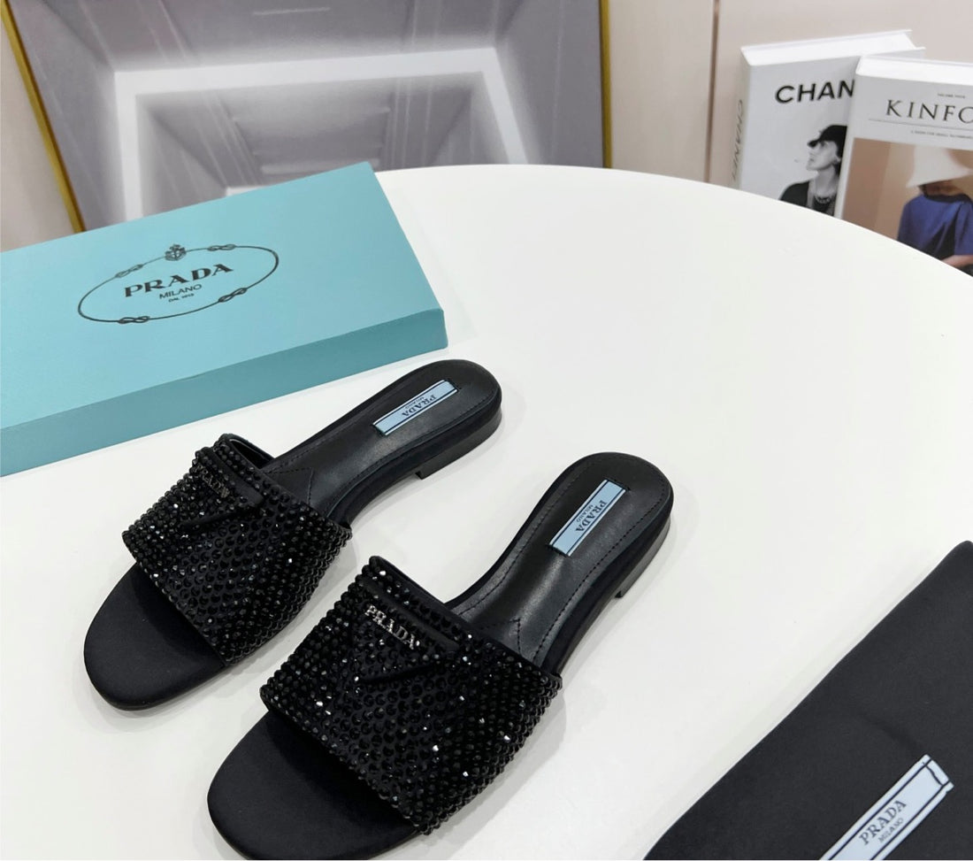 Prada slide in sandal