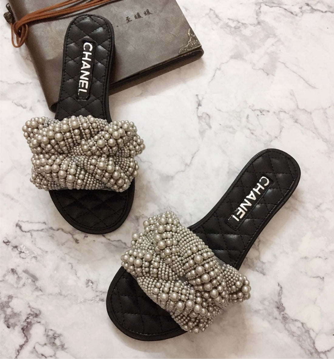 Chanel new pearl sandal