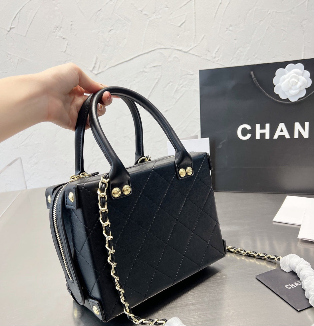 New woman Chanel handbag