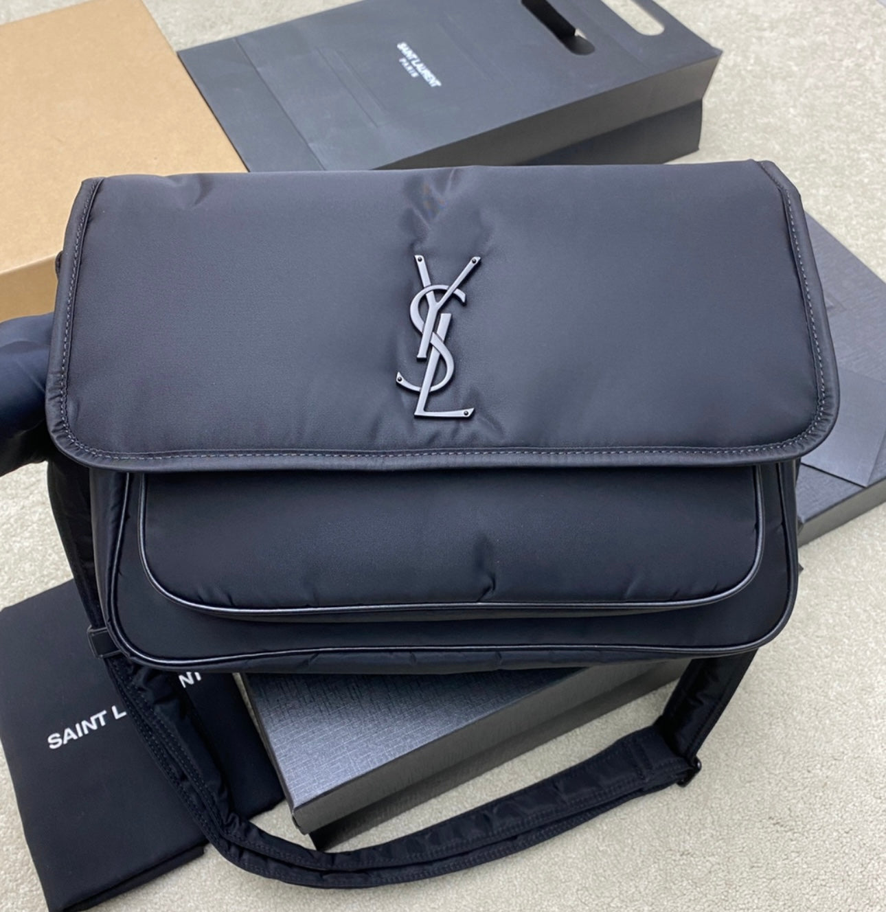 New cloth material YSL shoulder bag