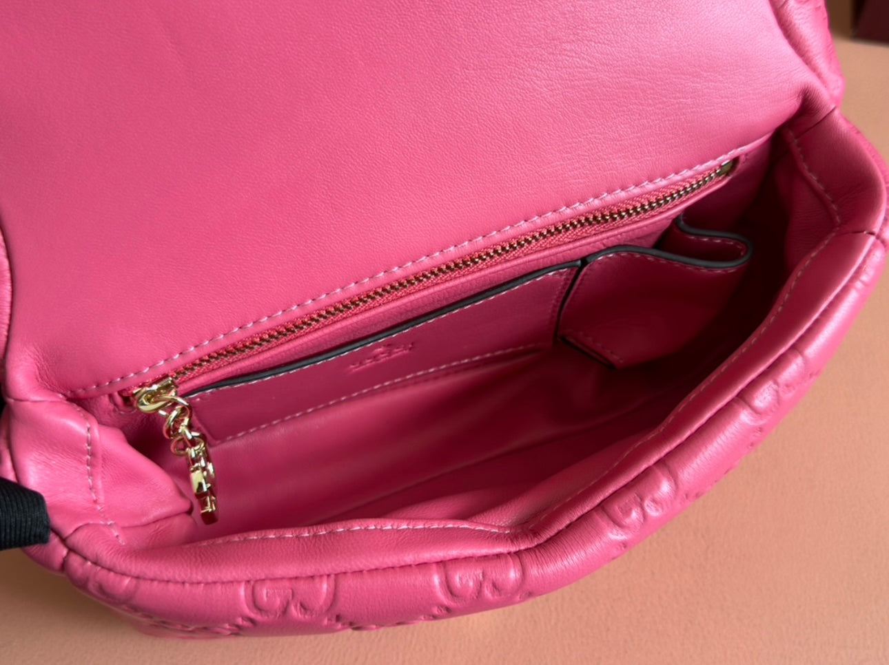 Smooth leather Gucci woman shoulder bag