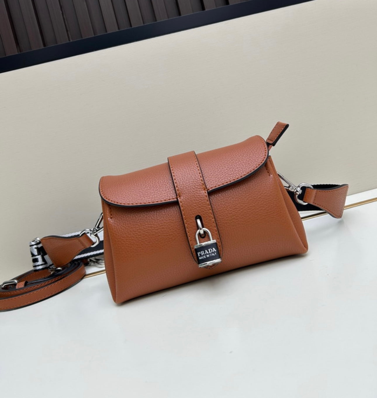 Leather New Prada Handbag