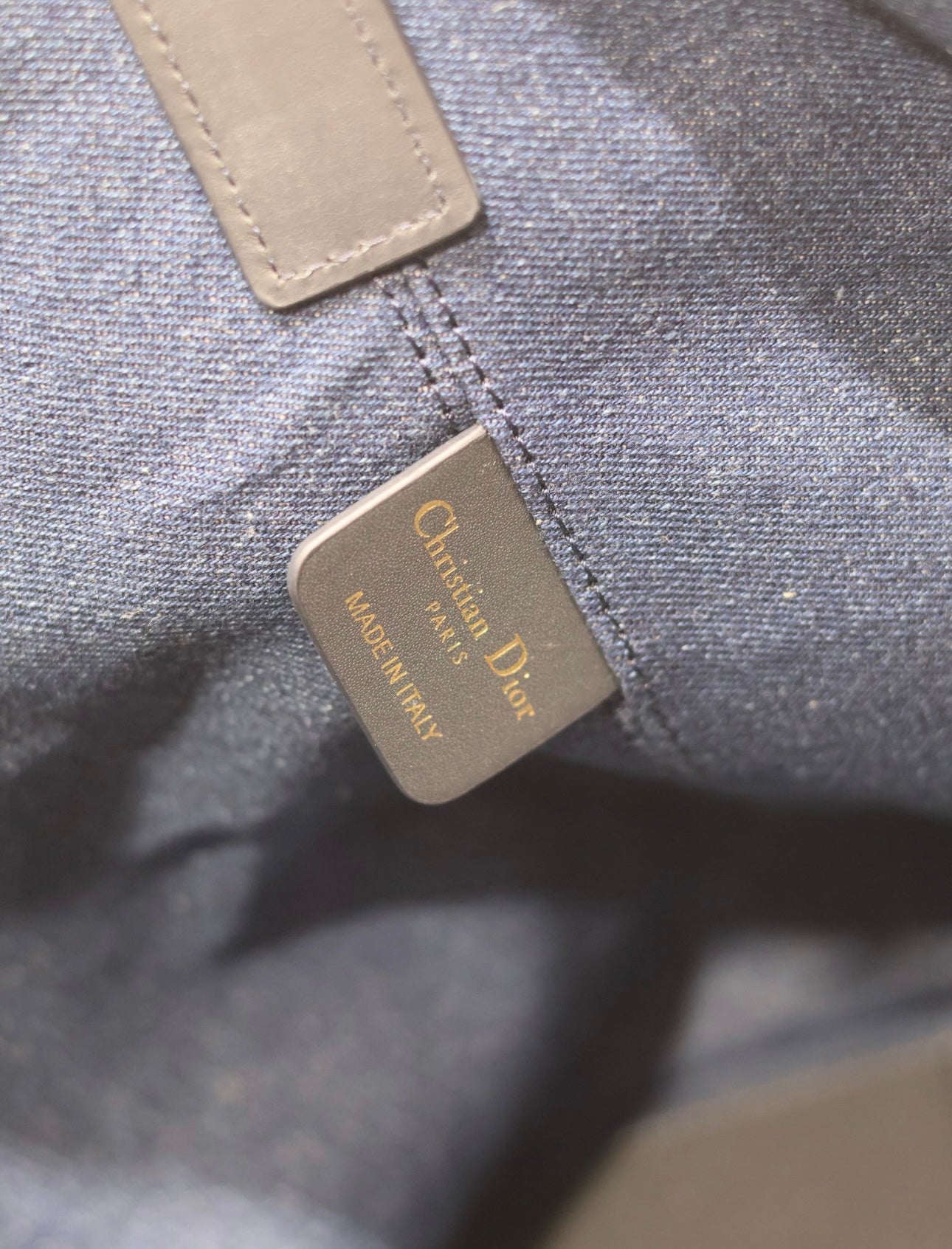 New Dior Denim Large Handbag