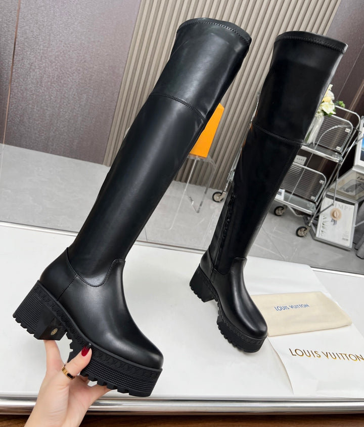 Tall Leather Louis Vuitton Boots
