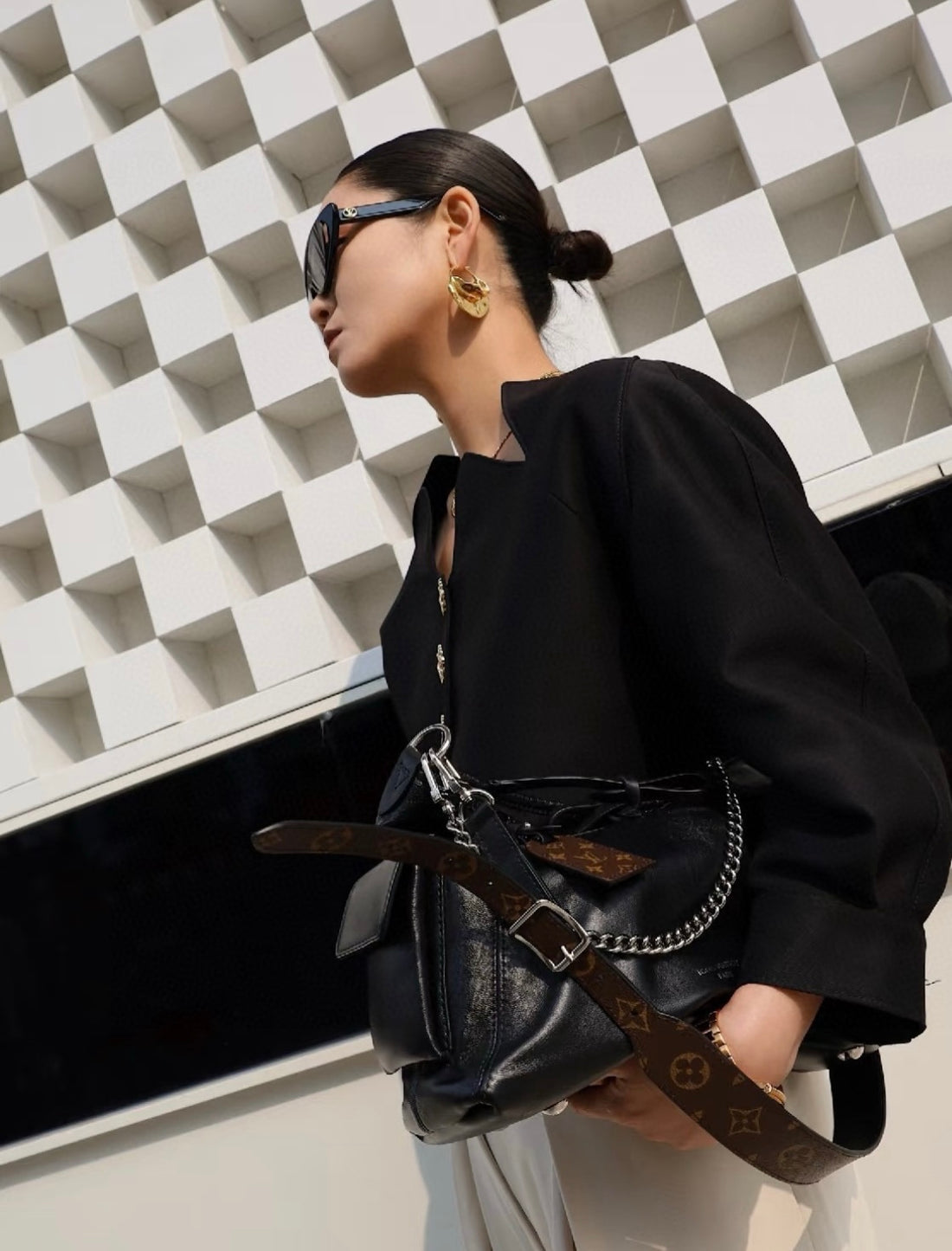 New 2025 Leather LV handbag