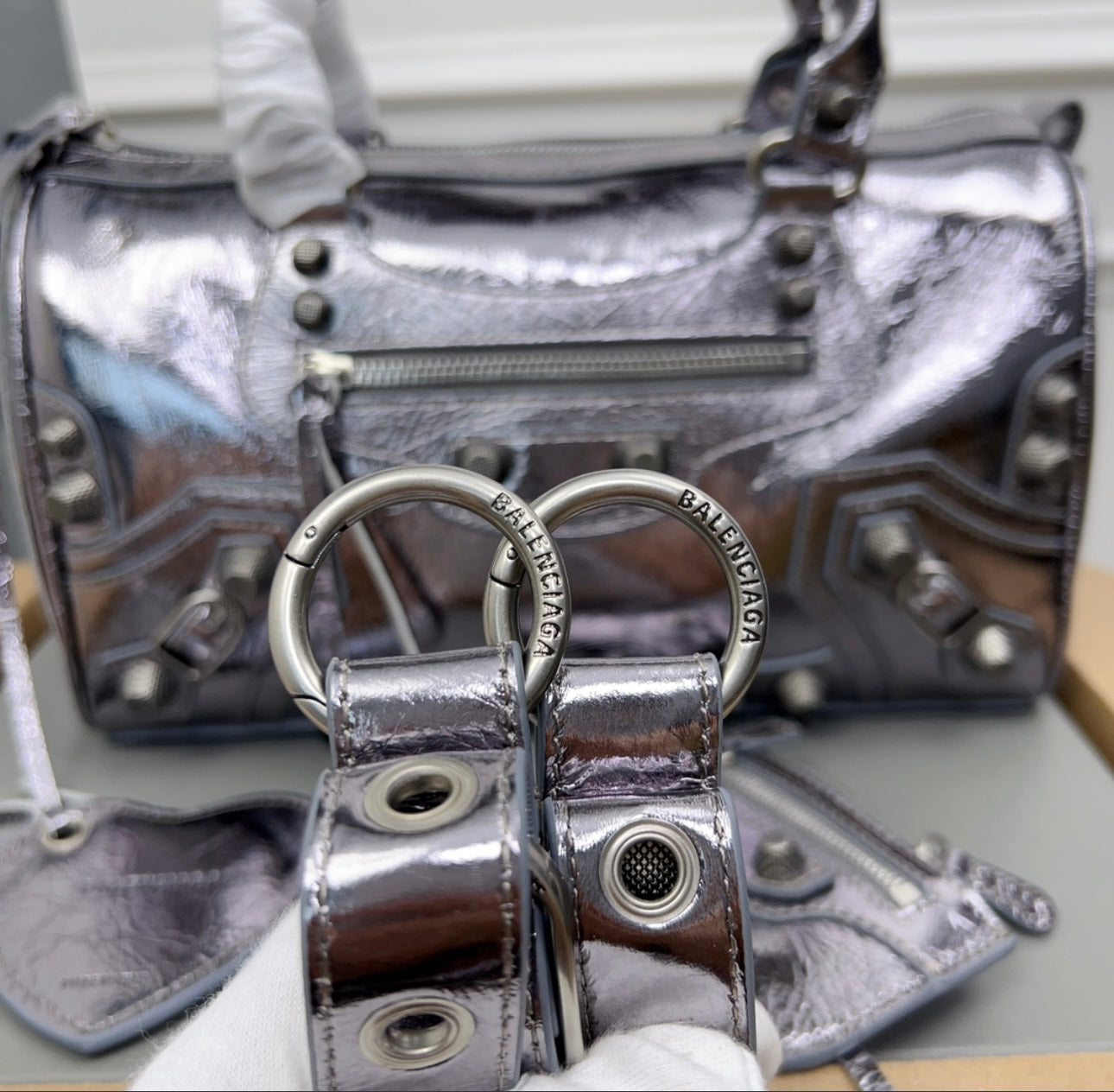 New Balenciaga woman shoulder handbag