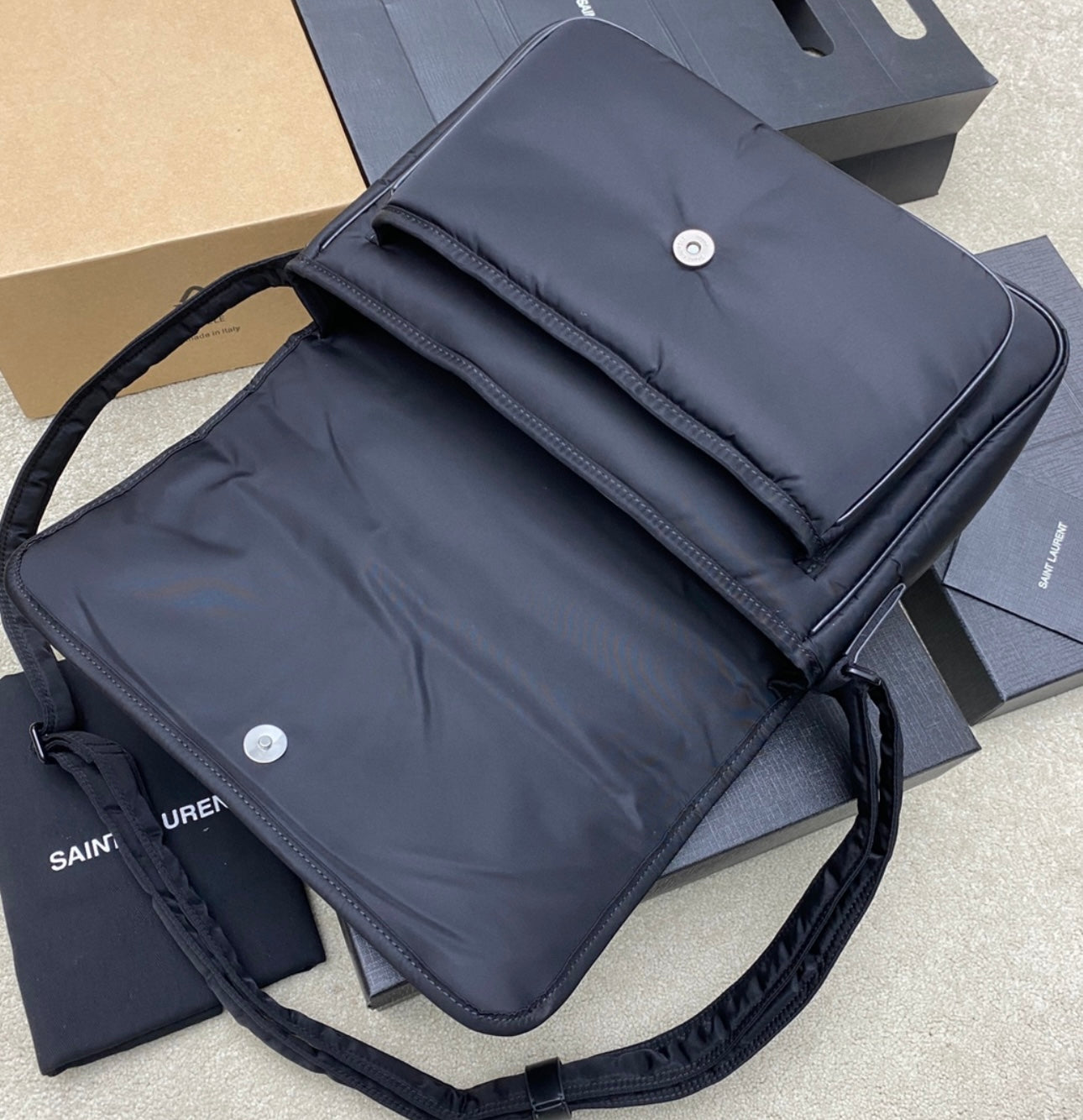 New cloth material YSL shoulder bag