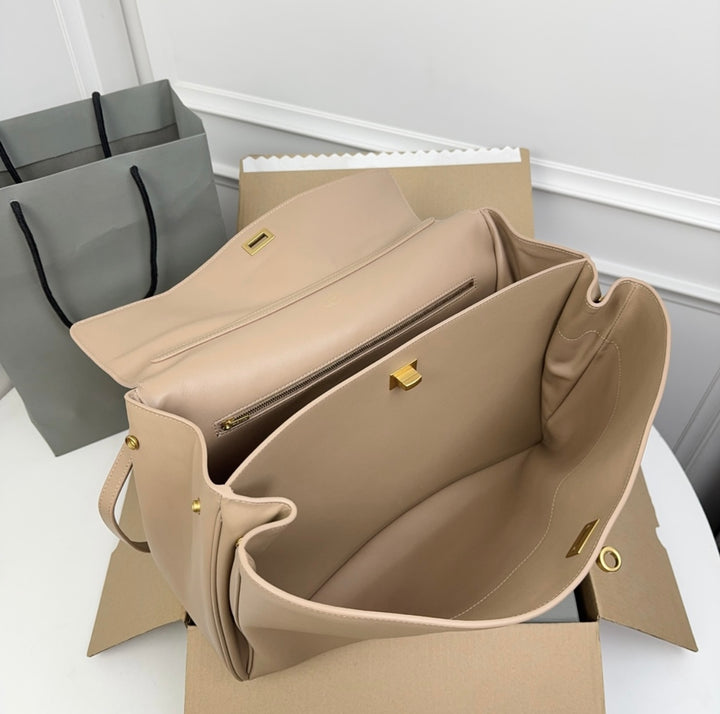 Leather Woman Balenciaga large Handbag