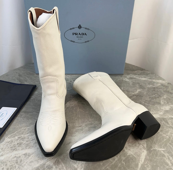 New white woman Prada Boots