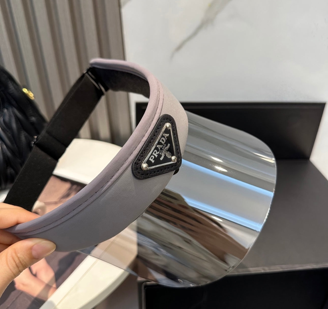 Prada lens Topless hat