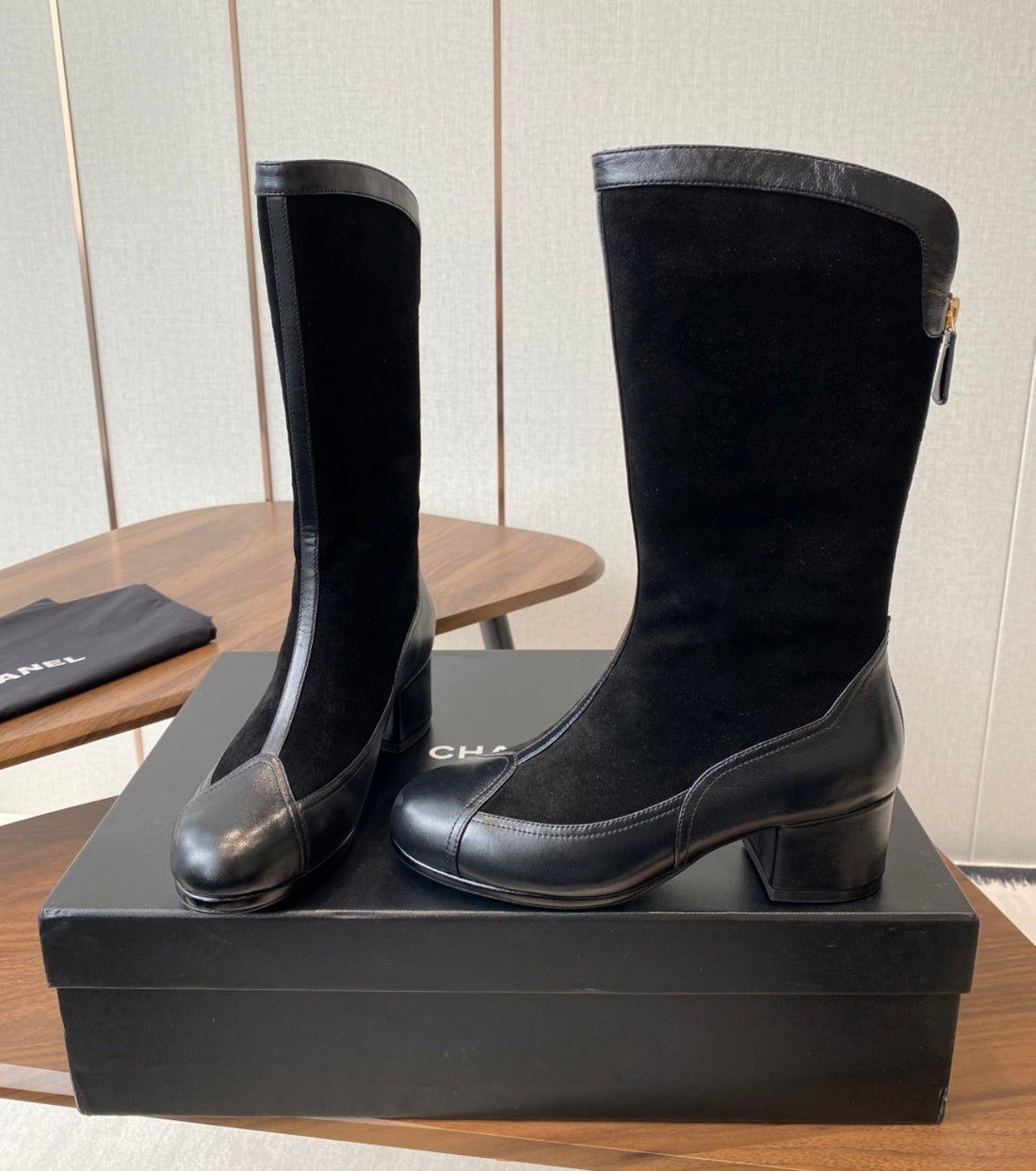 Brand new Chanel low heel Boot