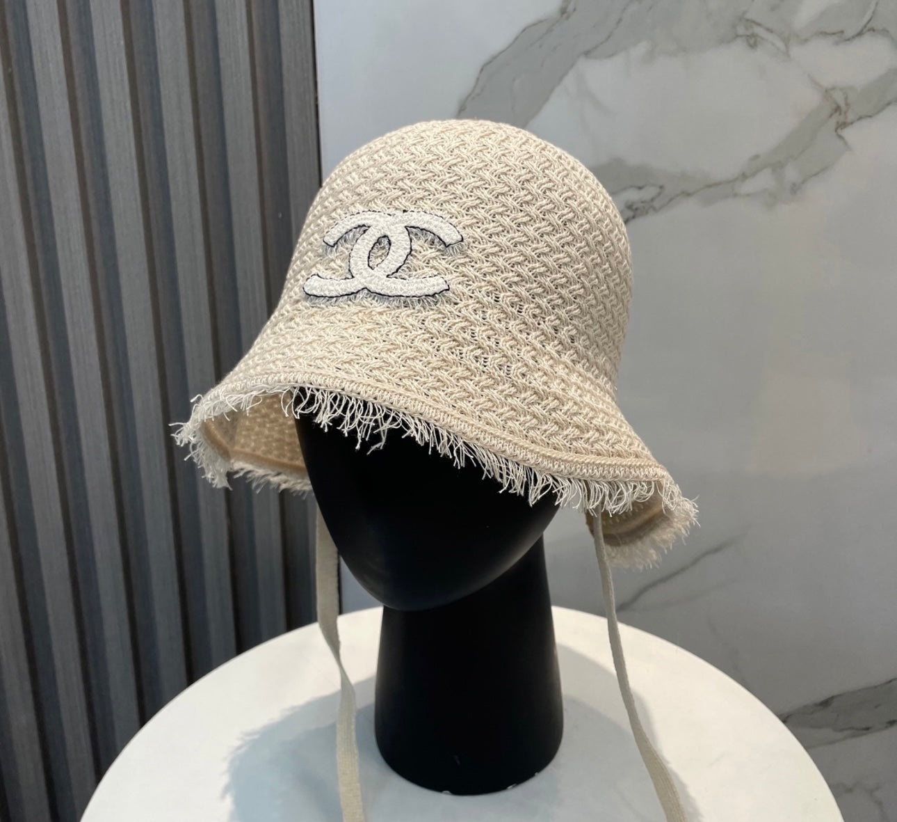 New Chanel knitted Bucket hat