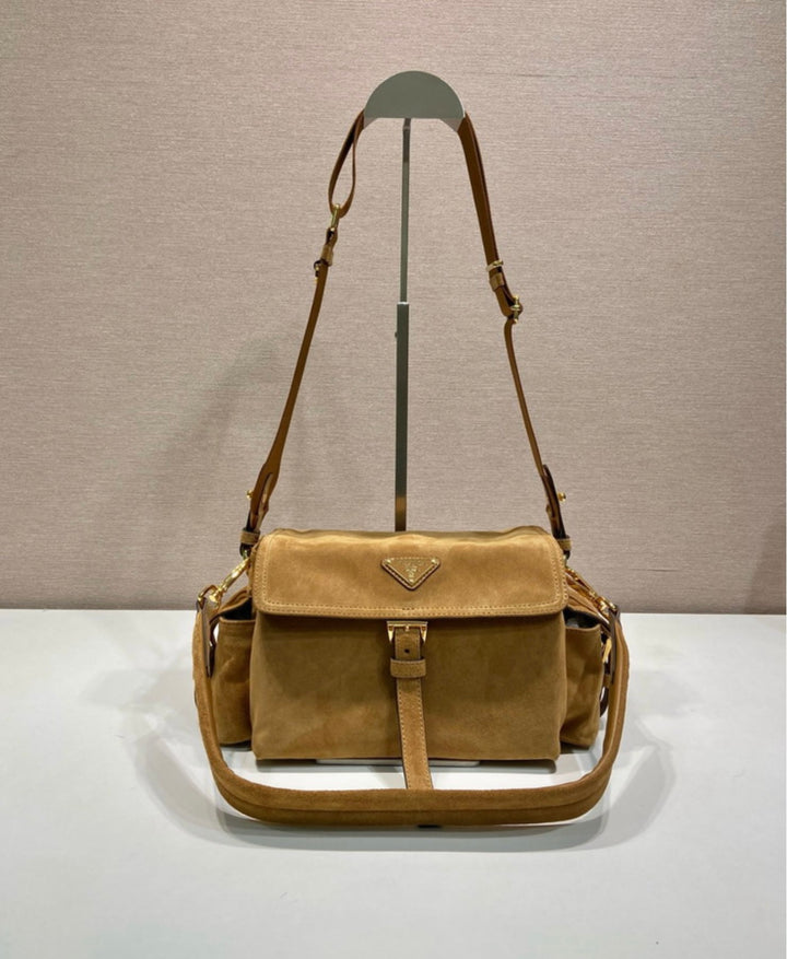 New Prada suede woman handbag