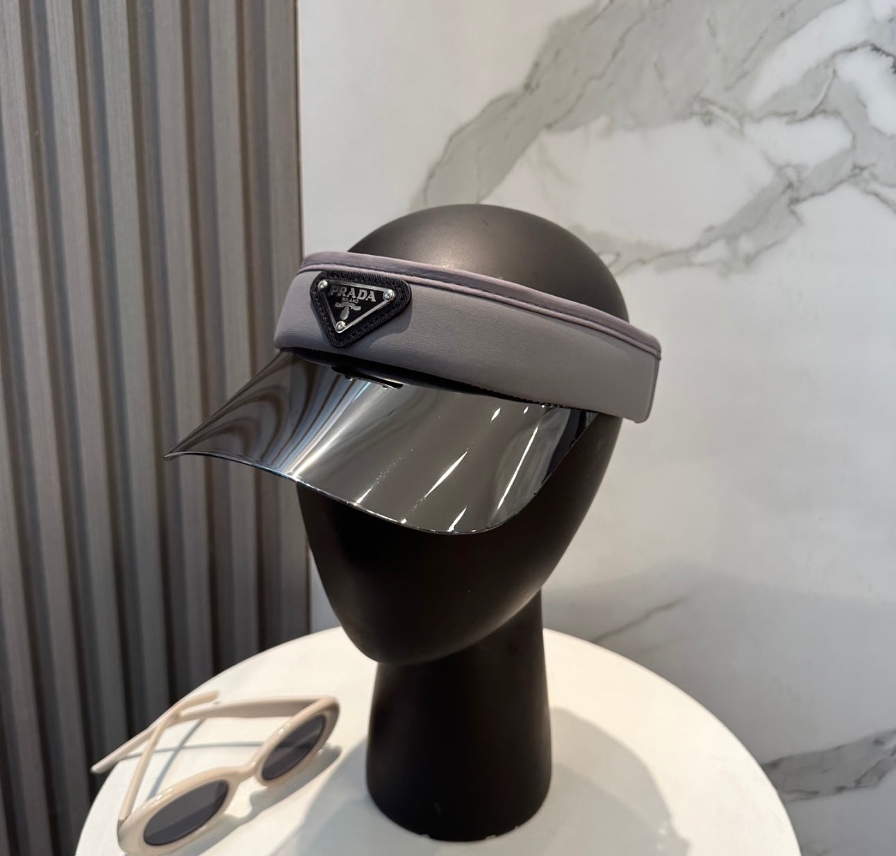 Prada lens Topless hat