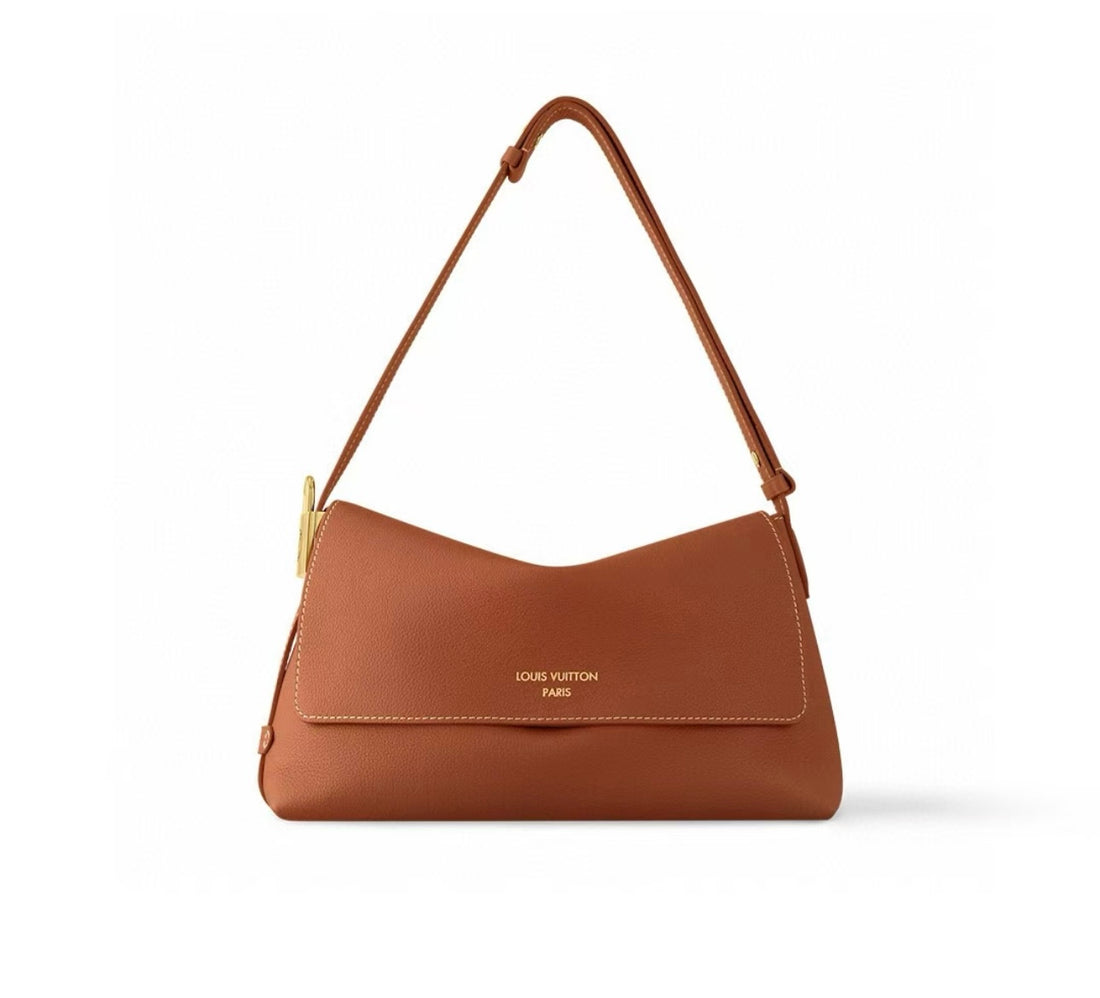Smooth leather LV woman handbag