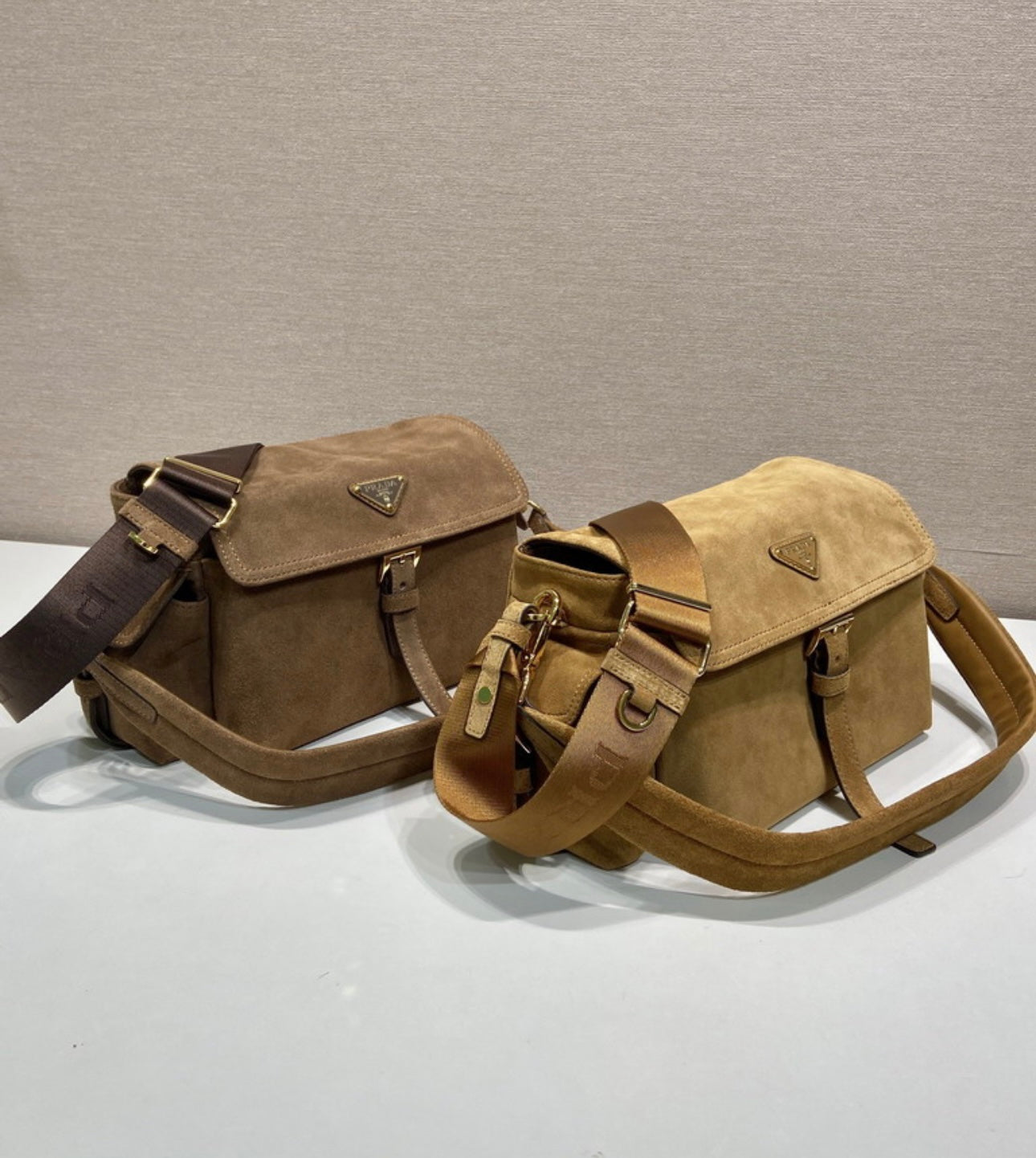 New Prada suede woman handbag