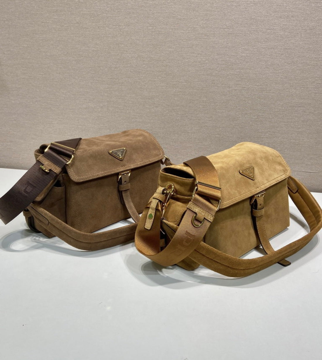 New Prada suede woman handbag