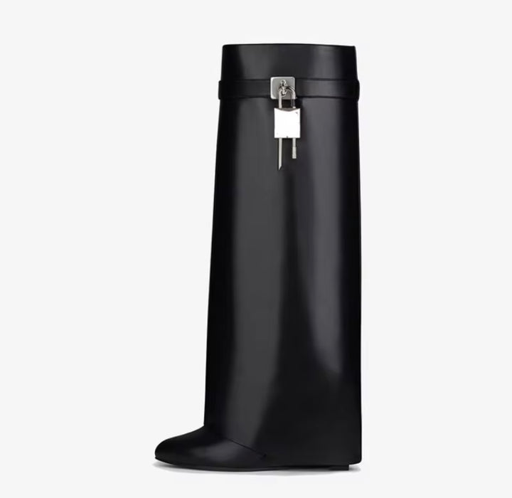 PU leather woman regular boots