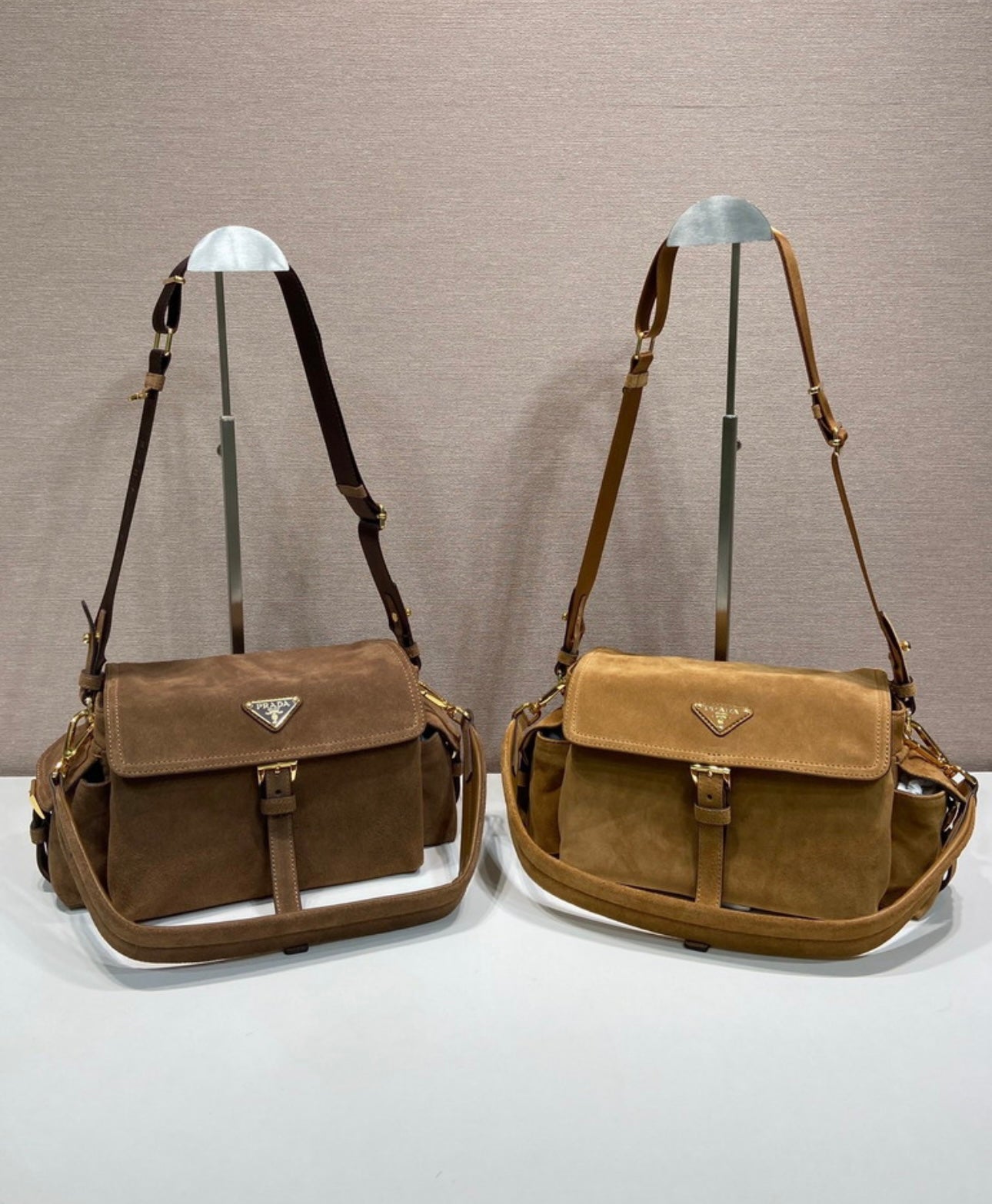 New Prada suede woman handbag