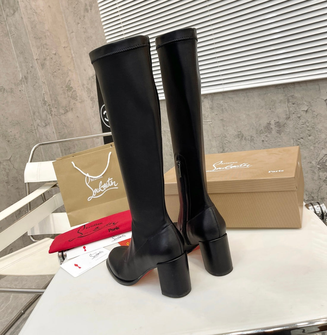 Red bottom woman Boots