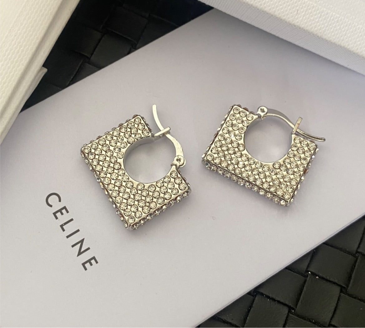 New Celine silver woman earring
