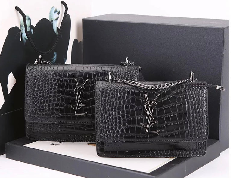 LAST SALE ! Crocodile skin pattern ladies Handbag
