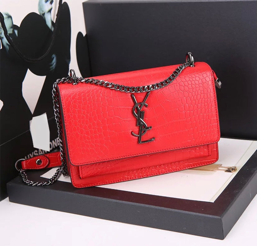 LAST SALE ! Crocodile skin pattern ladies Handbag