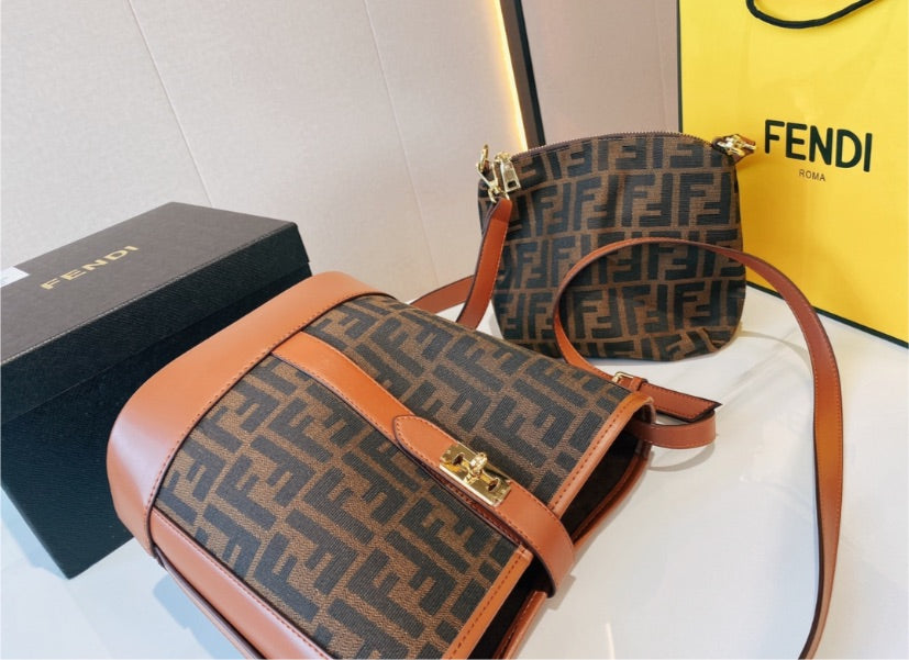 Fendi brown woman handbag