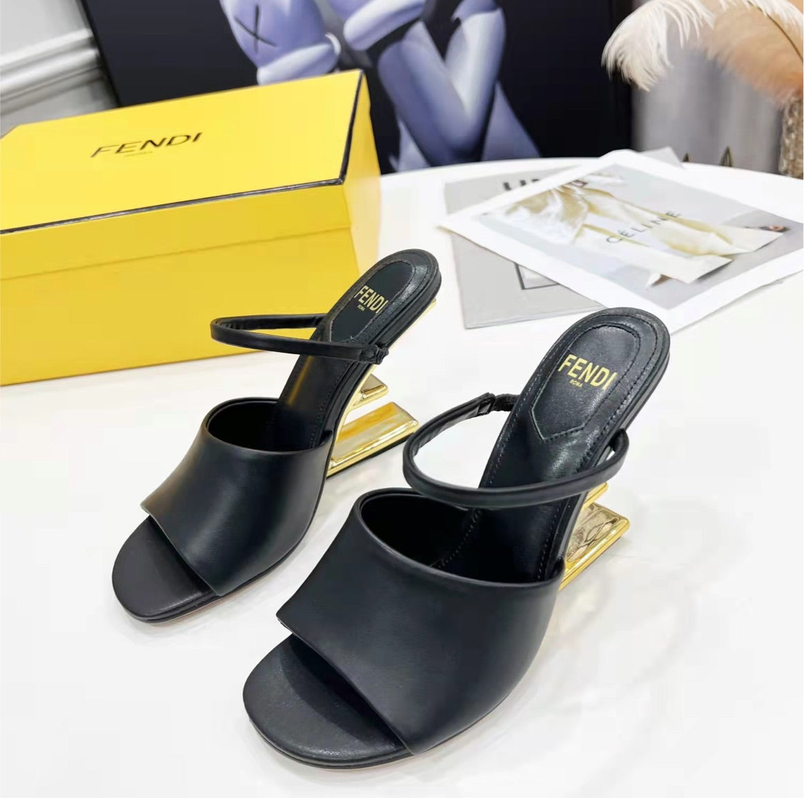 New woman Fendi slip on shoes