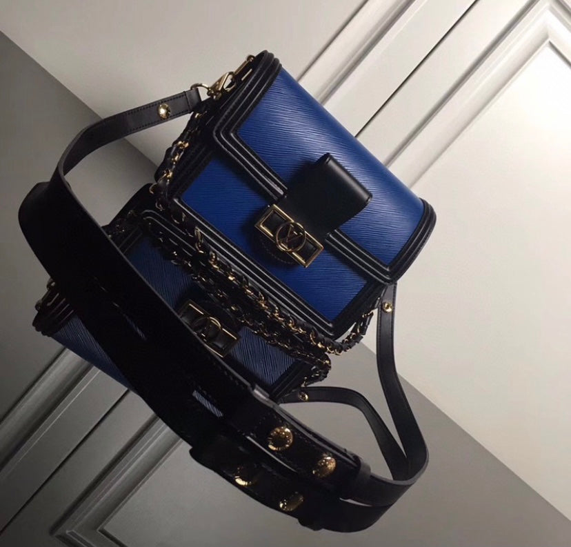 Leather LV crossbody/shoulder handbag