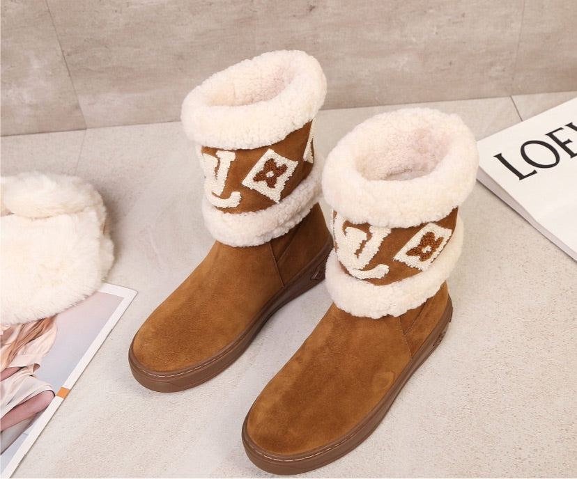 LV Fur Boots