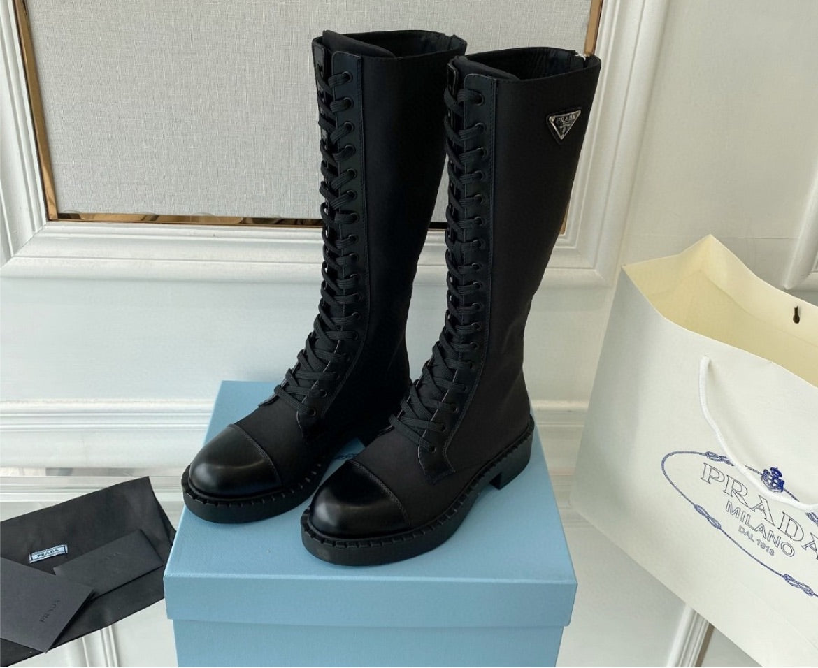 Black Prada boots