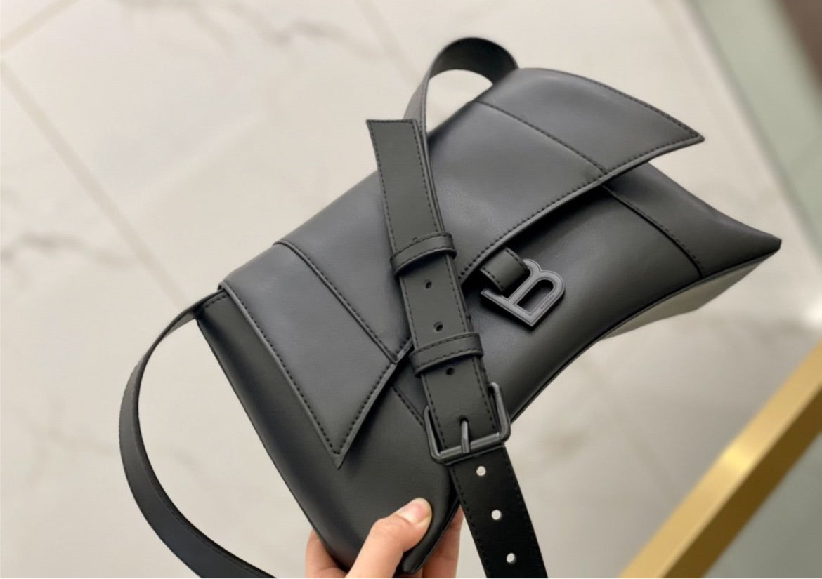 Balenciaga black woman shoulder handbag