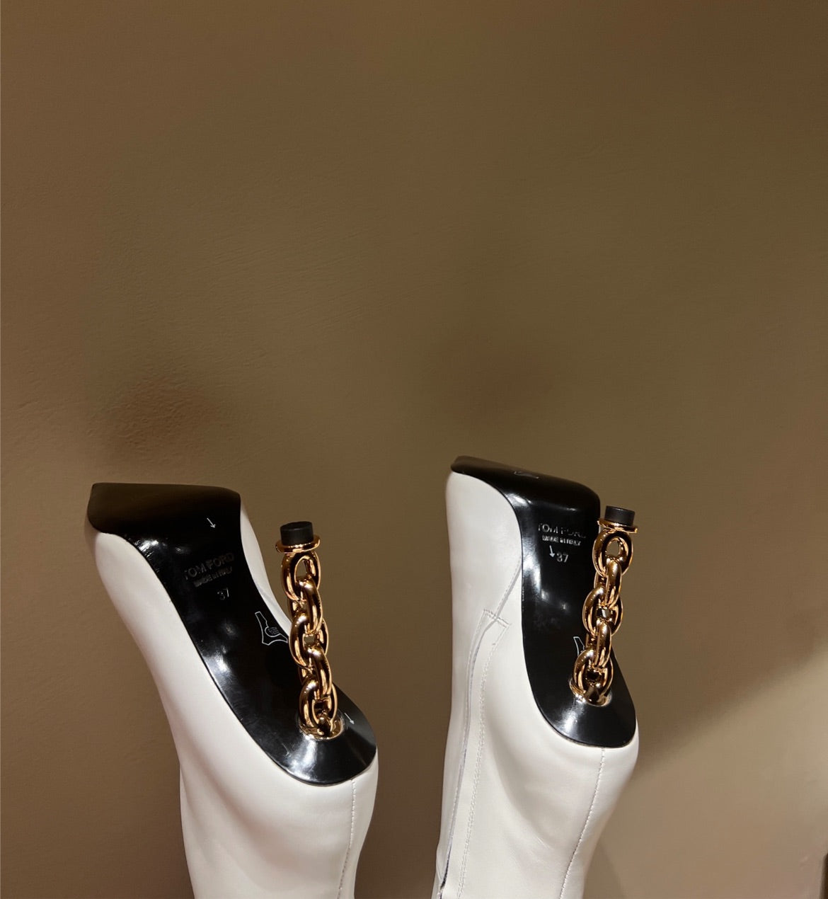 Tom Ford white boots