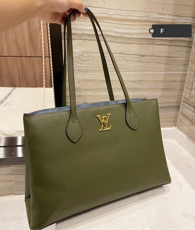 Leather LV handbag