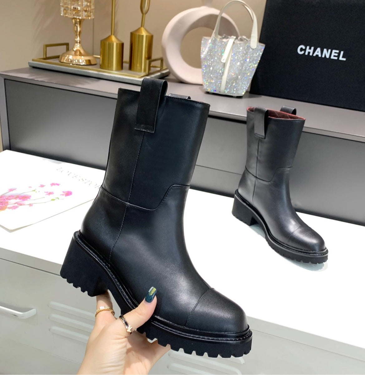 New woman Chanel boots
