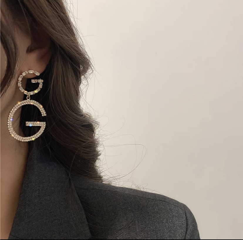 Bling G earrings
