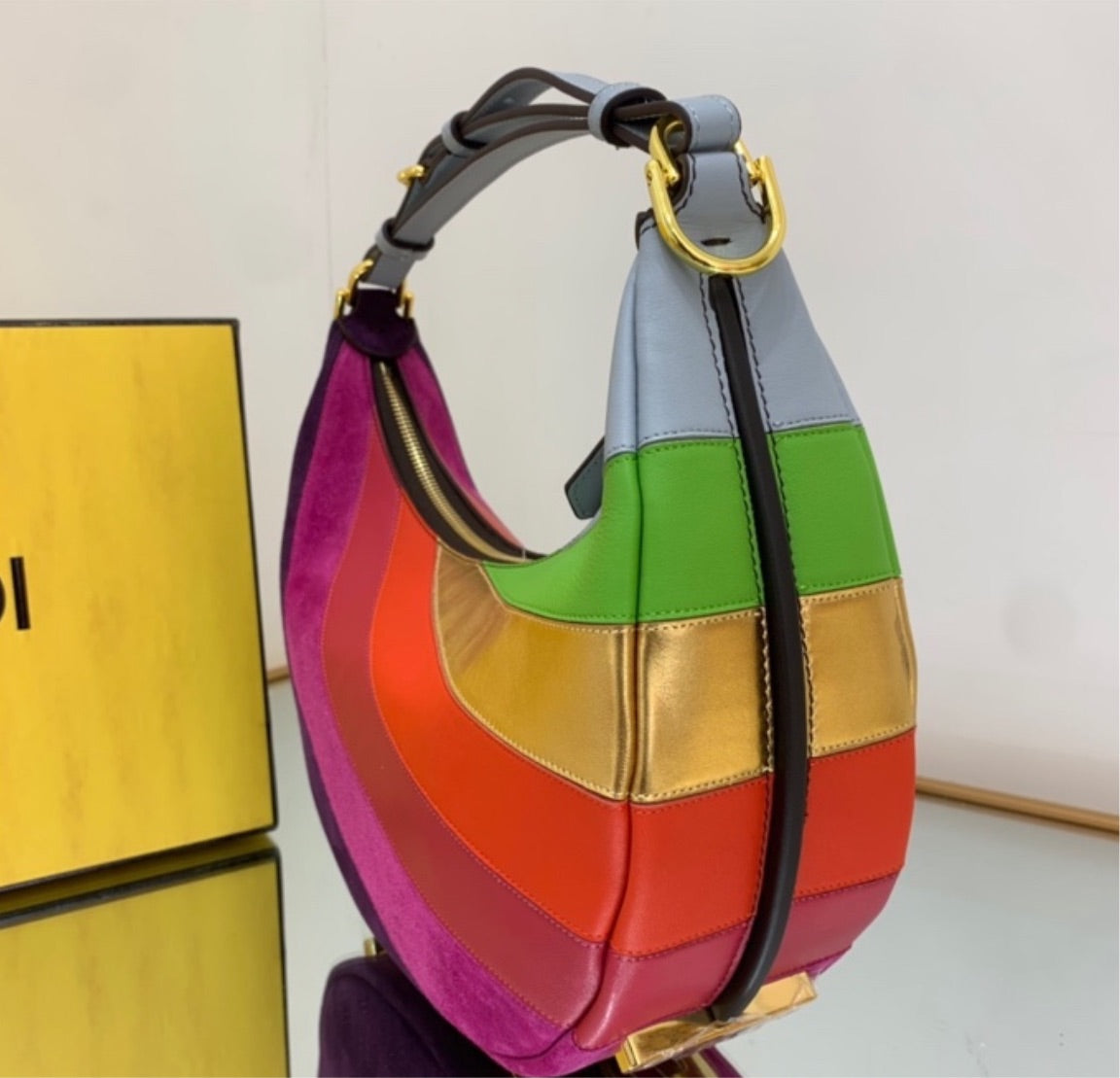 Colorful Fendi woman handbag