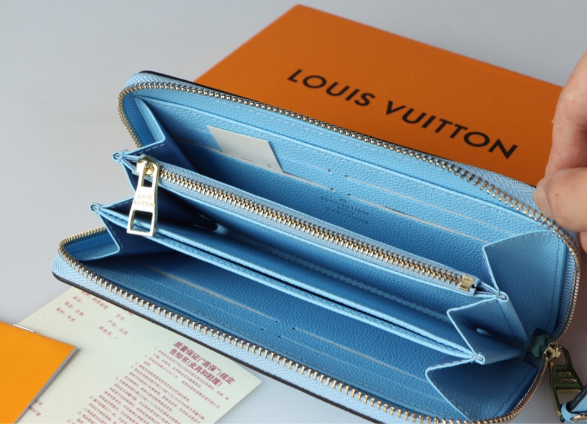 Blue LV wallet